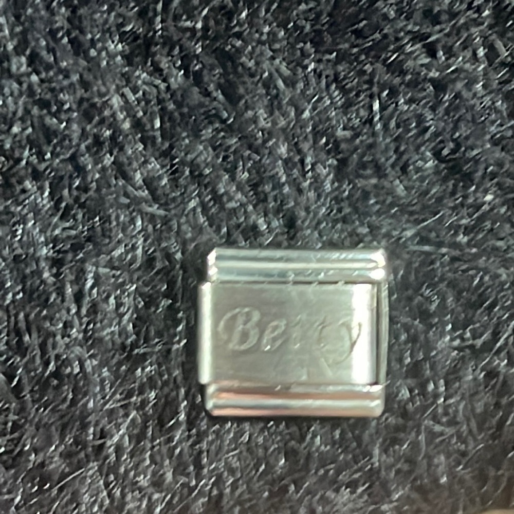 Stainless Steel Betty name link for steel bracelet